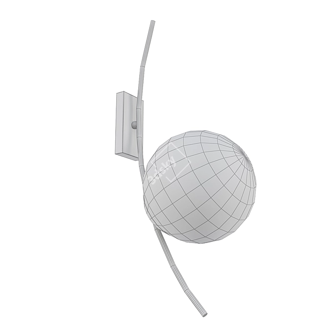 Modern Opal Wall Lamp 3D model image 2