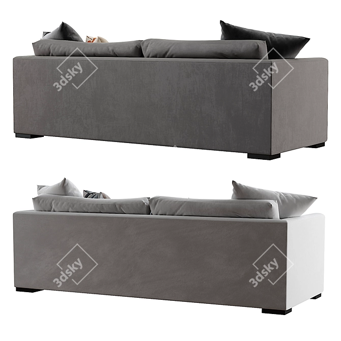 Elegant BELMON Sofas 3D model image 4