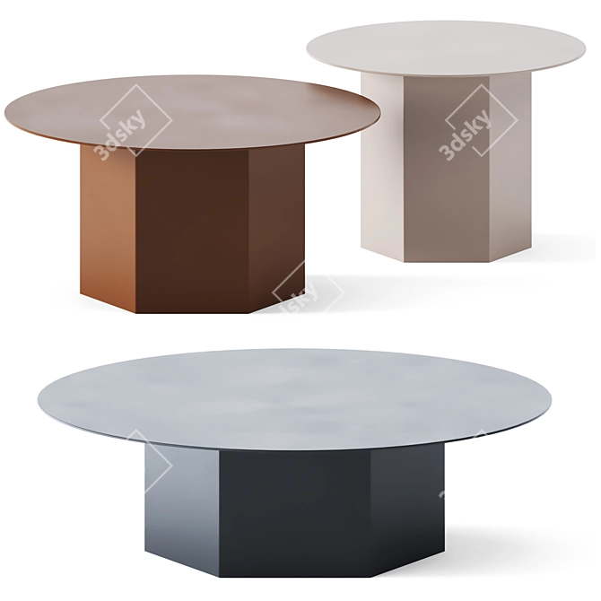 Gubi Epic Coffee Table: Modern and Stylish 3D model image 2