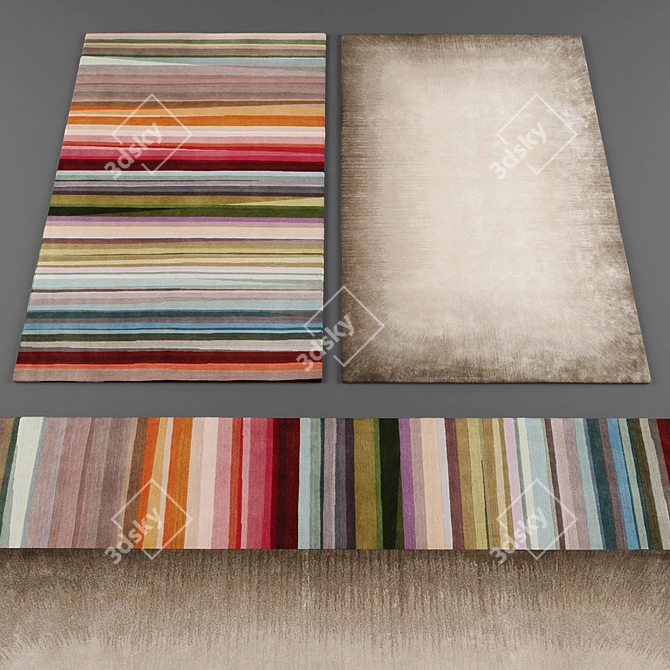 Fashionable Rug Collection 3D model image 3