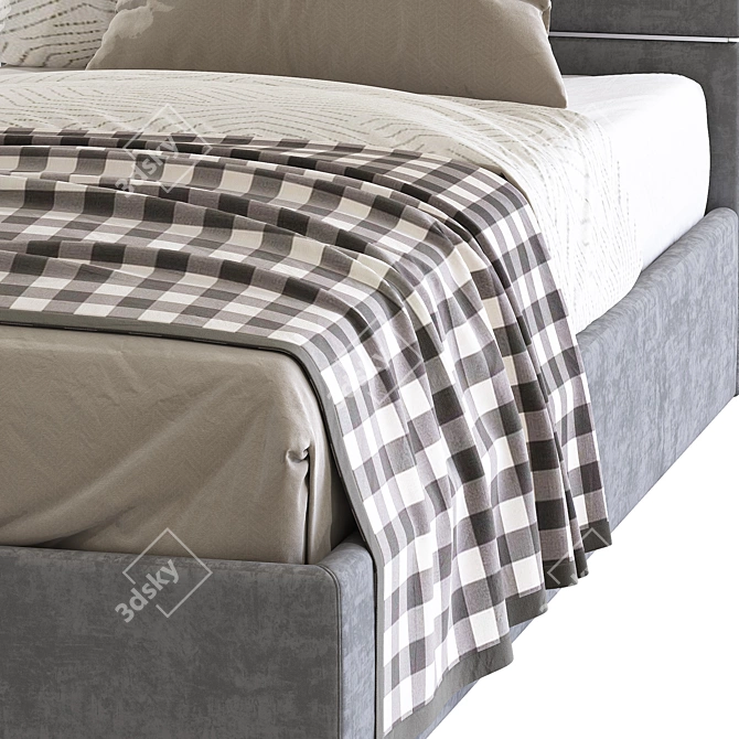 Fendi 2 Bed: Elegant and Stylish 3D model image 7