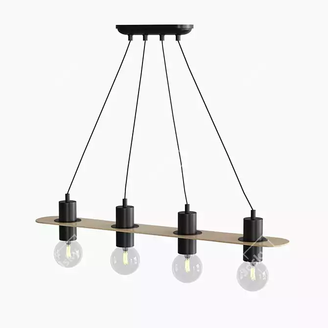 Modern LED Pendant Light - Aldex ALBA 940L 3D model image 1