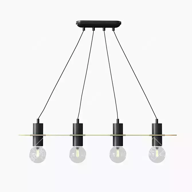 Modern LED Pendant Light - Aldex ALBA 940L 3D model image 2