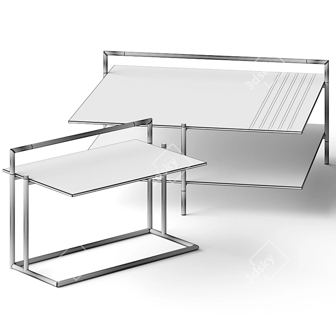 Elegant Frigerio Kevin Coffee Tables 3D model image 2