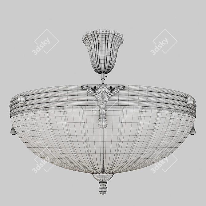 Elegant Aphrodite Chandelier 3D model image 6