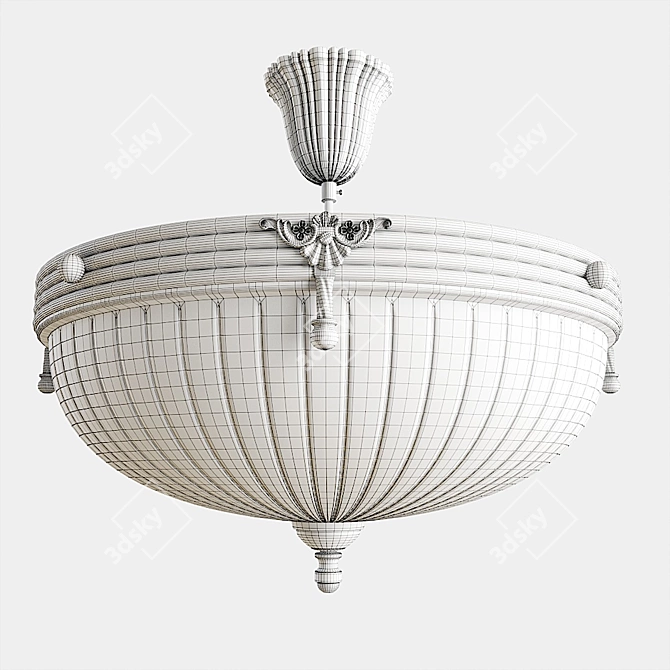 Elegant Aphrodite Chandelier 3D model image 10