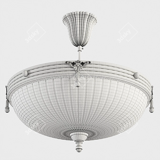 Elegant Aphrodite Chandelier 3D model image 4