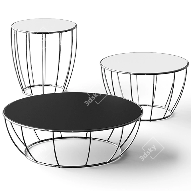 Sleek Amburgo Coffee Tables: Versatile Sizes & Stunning Render 3D model image 1