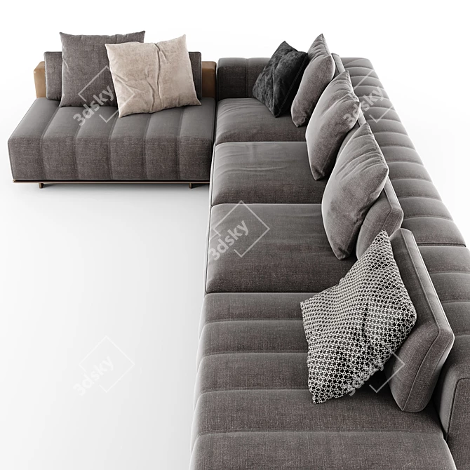 Ultra-Soft Freemnan Duvet Sofa 3D model image 4