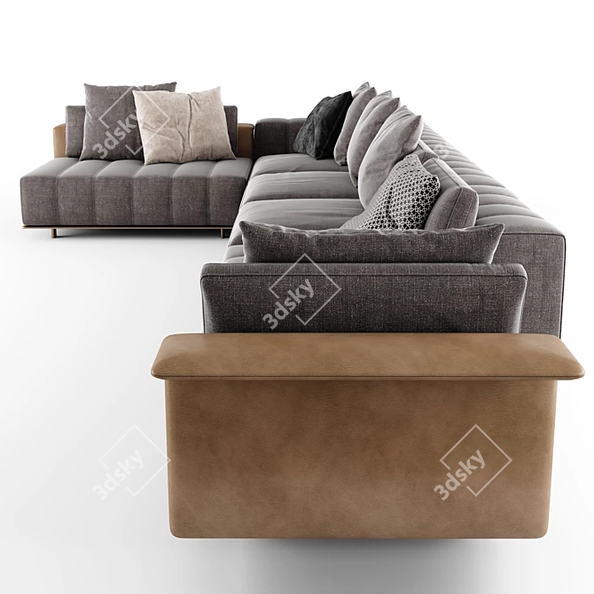 Ultra-Soft Freemnan Duvet Sofa 3D model image 5
