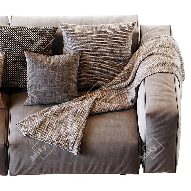 Hills 2013 Sofa: Stylish Comfort for Your Space 3D model image 5