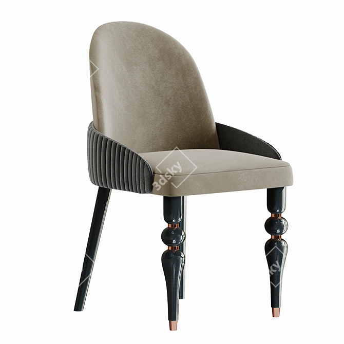 Capella Modern Dining Chair 3D model image 3