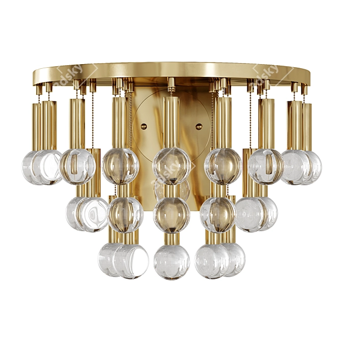 Twinkling Elegance: Milano Sconce by Jonathan Adler 3D model image 1