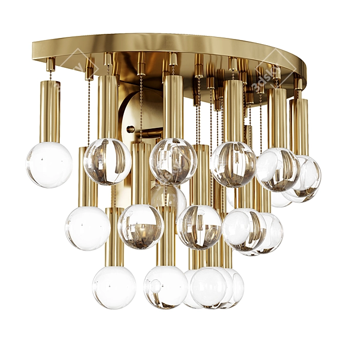 Twinkling Elegance: Milano Sconce by Jonathan Adler 3D model image 3