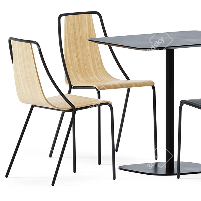 Sleek Ola S M LG Chair 3D model image 2