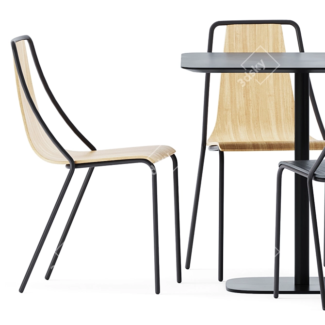 Sleek Ola S M LG Chair 3D model image 4