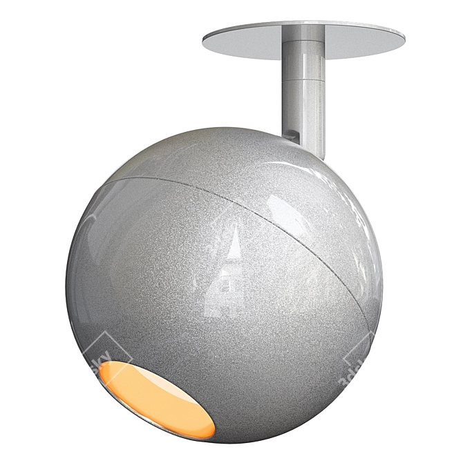 Sleek Silver Elektrostandard Ball 3D model image 1