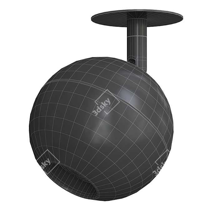 Sleek Silver Elektrostandard Ball 3D model image 2