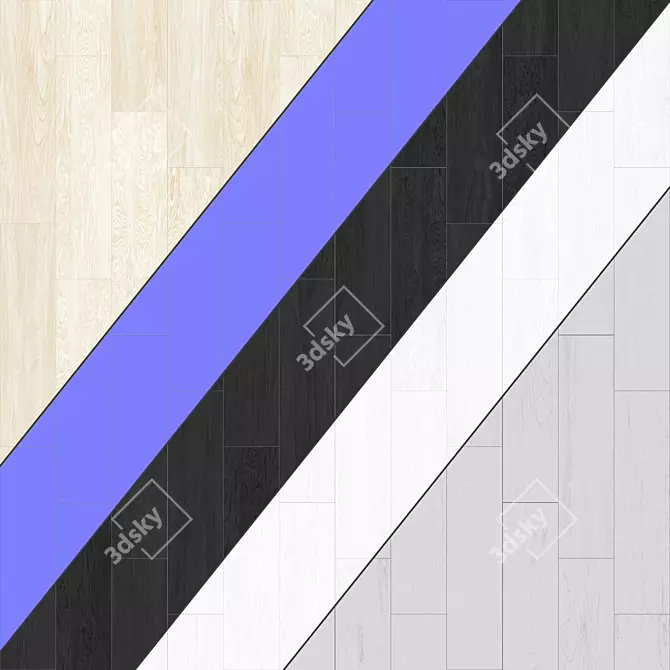 Versatile Parquet Flooring: Standard and Herringbone Patterns 3D model image 3