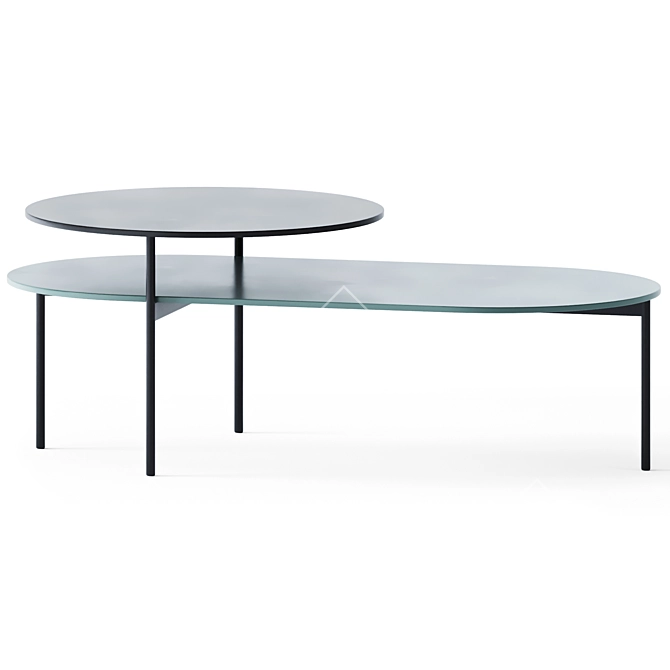 Elegant KIN-c and KIN-o Coffee Tables 3D model image 2