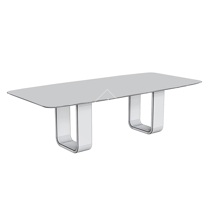 Kronco Omen: Elegant Ceramic Dining Table 3D model image 2