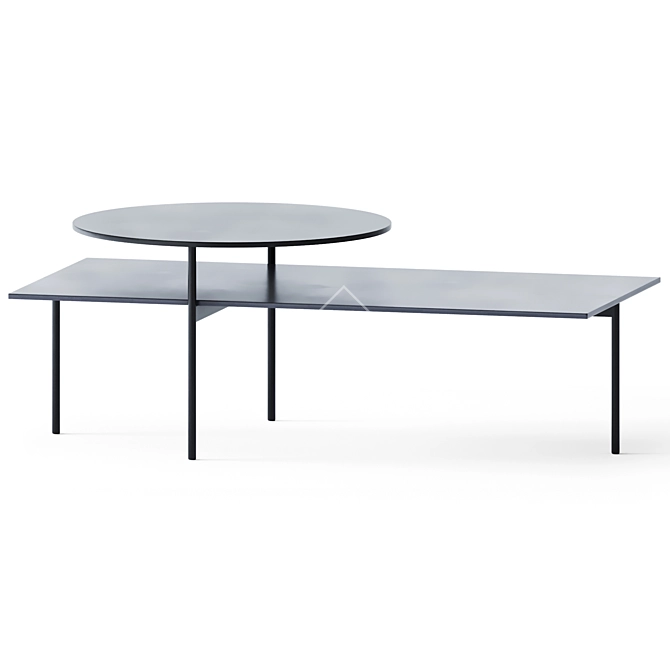 Modern Coffee Table Set KIN-q and KIN-r 3D model image 2