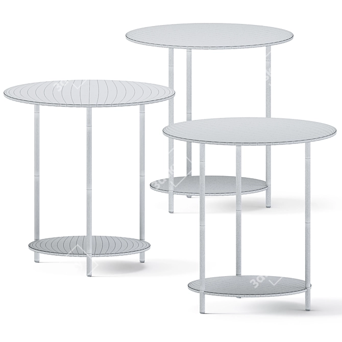 Circle Coffee Table: Stylish and Functional 3D model image 3