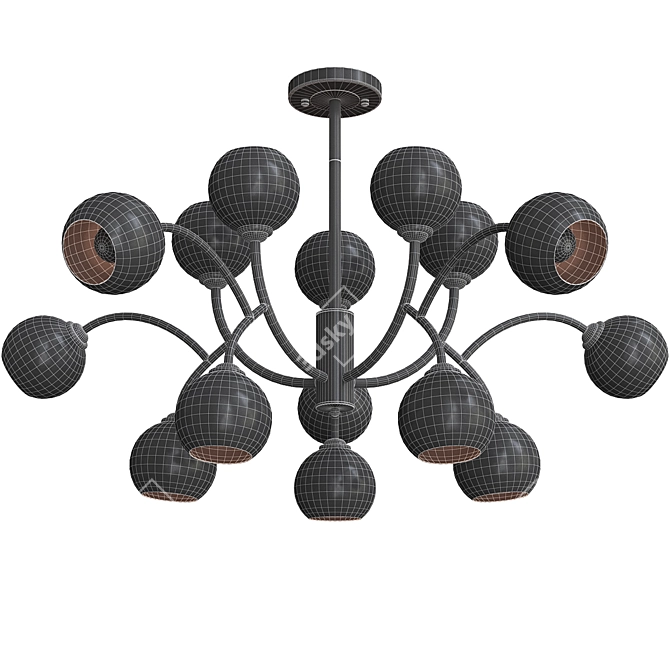 Lussole Loft Astoria Pendant Light 3D model image 3