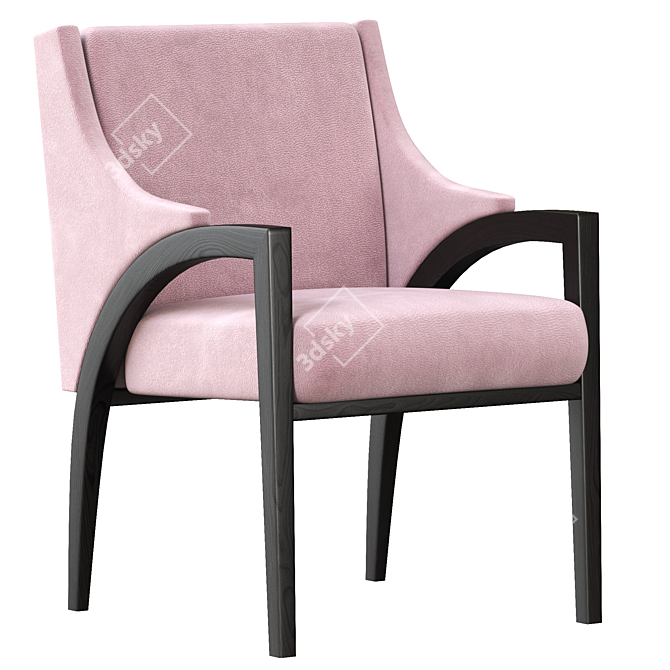 Elegant Connie Dining Chair 3D model image 1