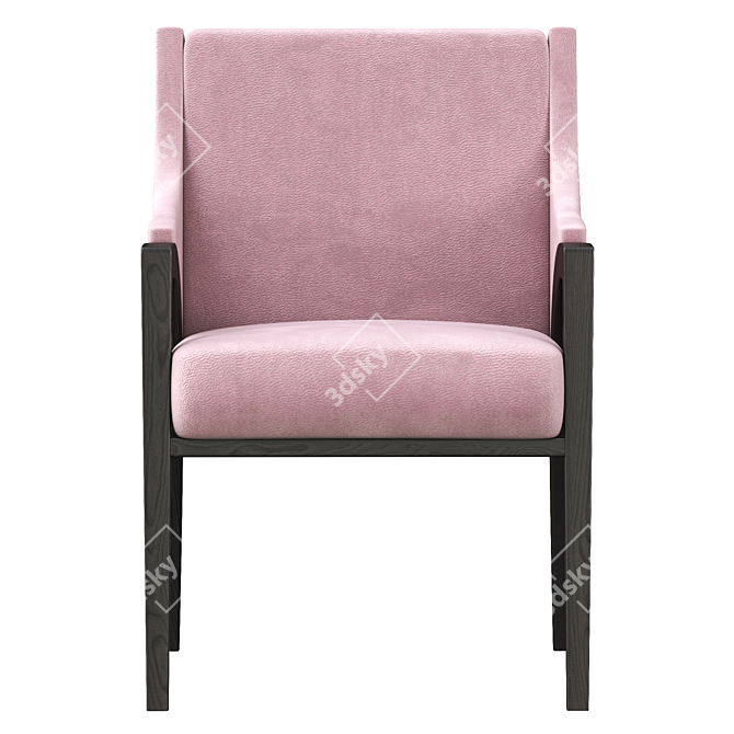 Elegant Connie Dining Chair 3D model image 2