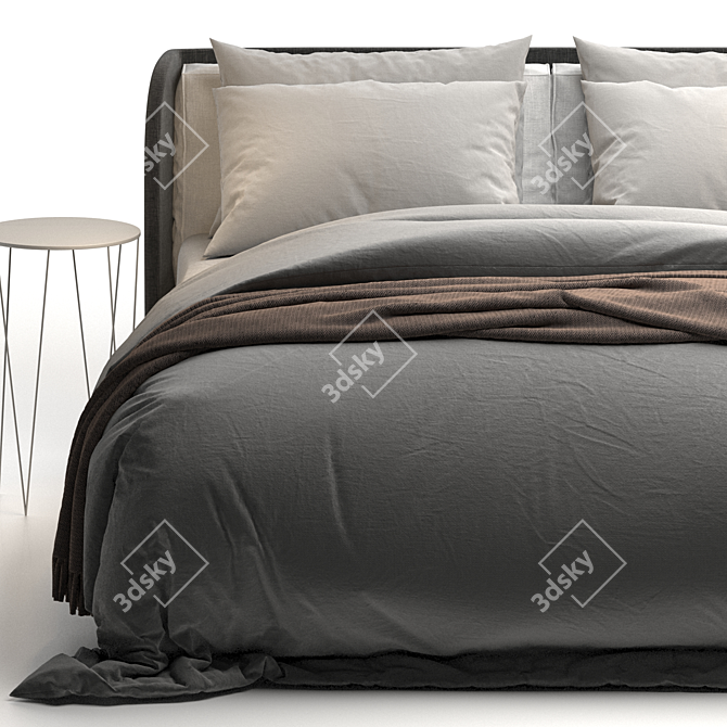 Contemporary Kevin Felis Bed 3D model image 5