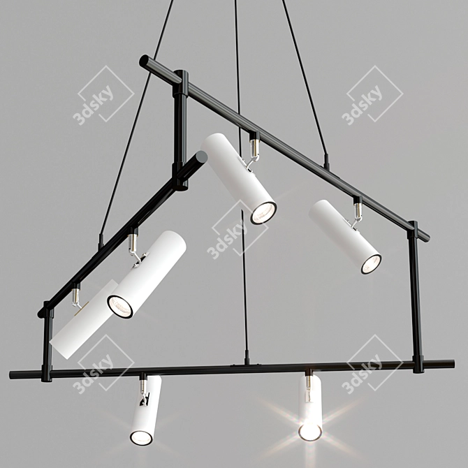 Maytoni Technical Rami: Sleek Multi-Directional Pendant Light 3D model image 2