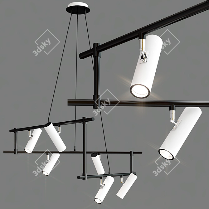 Maytoni Technical Rami: Sleek Multi-Directional Pendant Light 3D model image 5