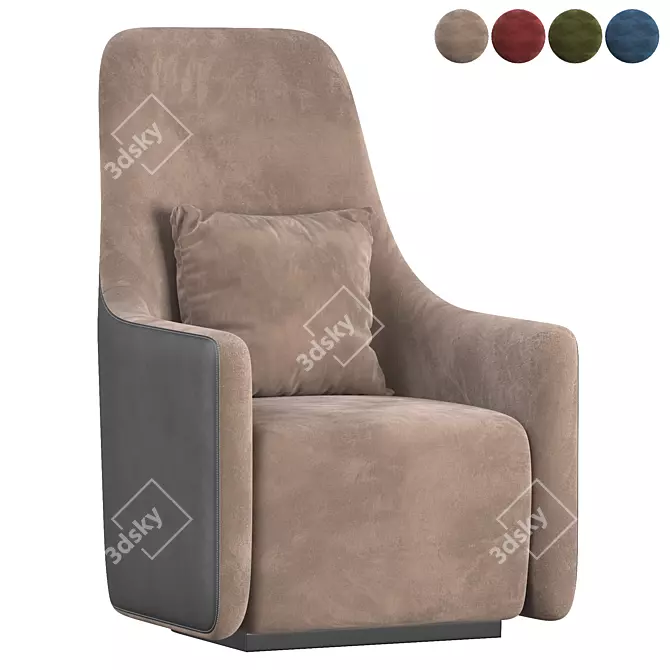 Modern Foster Armchair: Stylish and Comfortable 3D model image 1