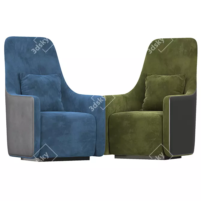 Modern Foster Armchair: Stylish and Comfortable 3D model image 3