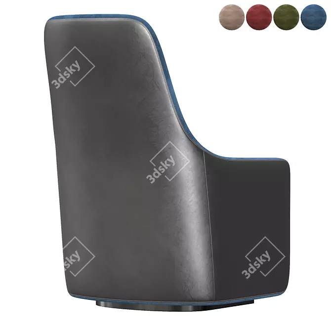 Modern Foster Armchair: Stylish and Comfortable 3D model image 5