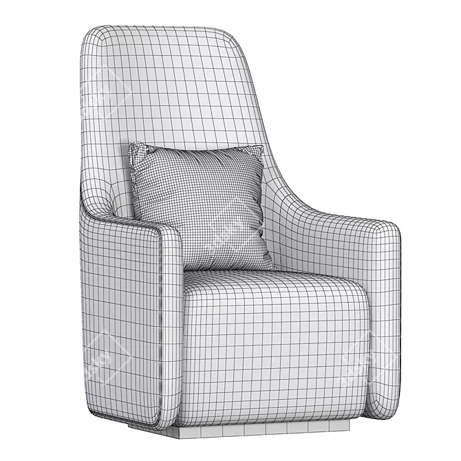 Modern Foster Armchair: Stylish and Comfortable 3D model image 6