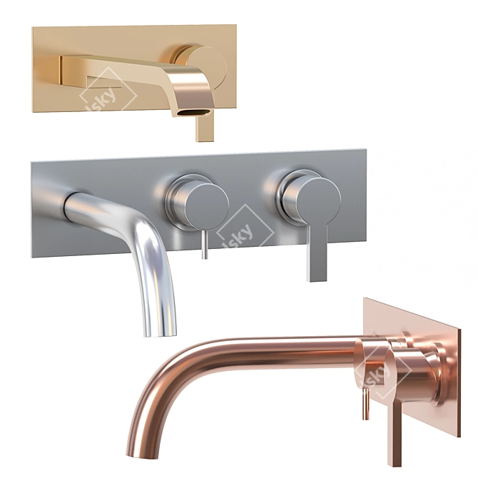 GEDA IKO Faucet Set: High-quality 3D models 3D model image 4