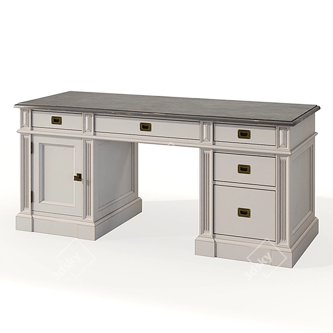 Transilvania DM100: Sleek Writing Desk 3D model image 1