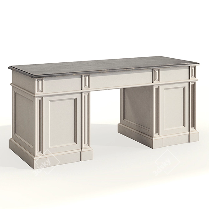 Transilvania DM100: Sleek Writing Desk 3D model image 2