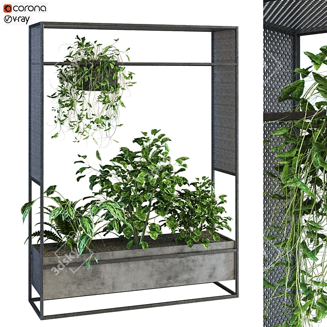 Botanical Bliss Plant Set 3D model image 1