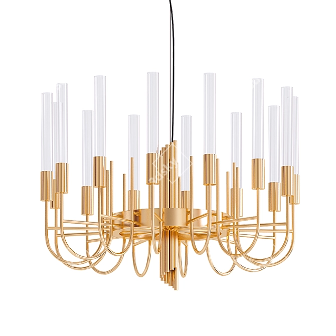 Gala II Modern Suspension Light 3D model image 1