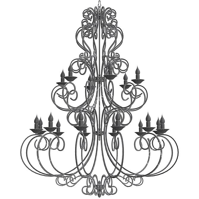 Vitaluce V1094 Chandelier 3D model image 3