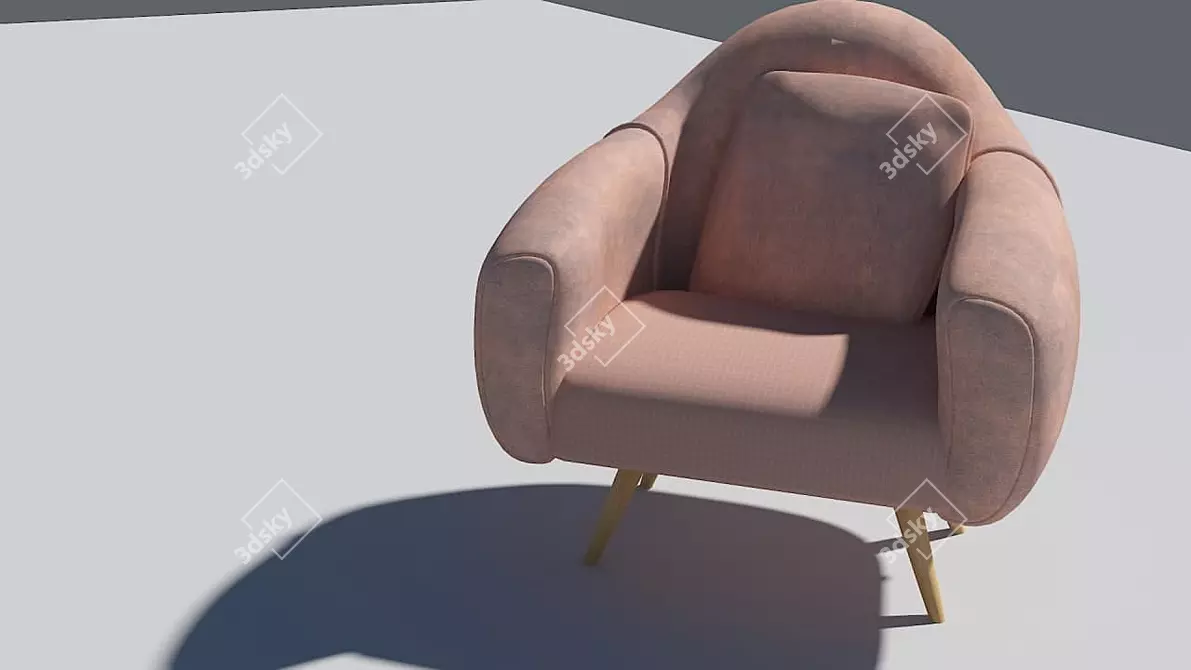 Elevate Your Home: ArmChair 3D model image 4