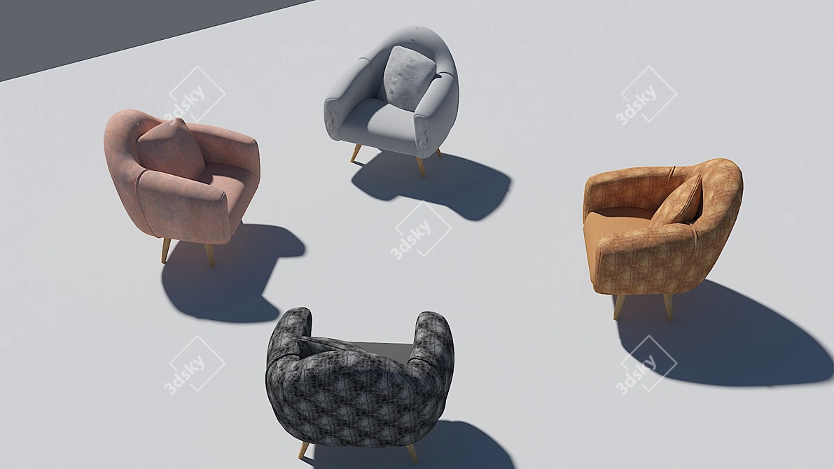 Elevate Your Home: ArmChair 3D model image 6