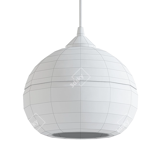 Modern Glass Sphere Pendant 3D model image 2