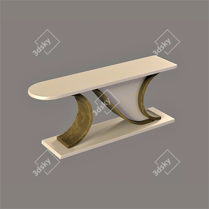 Serenity Console: Luxury and Durability 3D model image 1