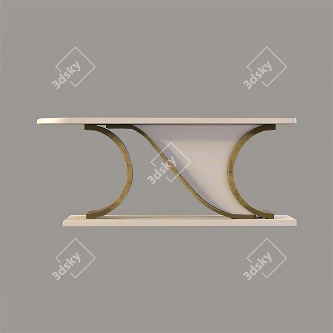 Serenity Console: Luxury and Durability 3D model image 2