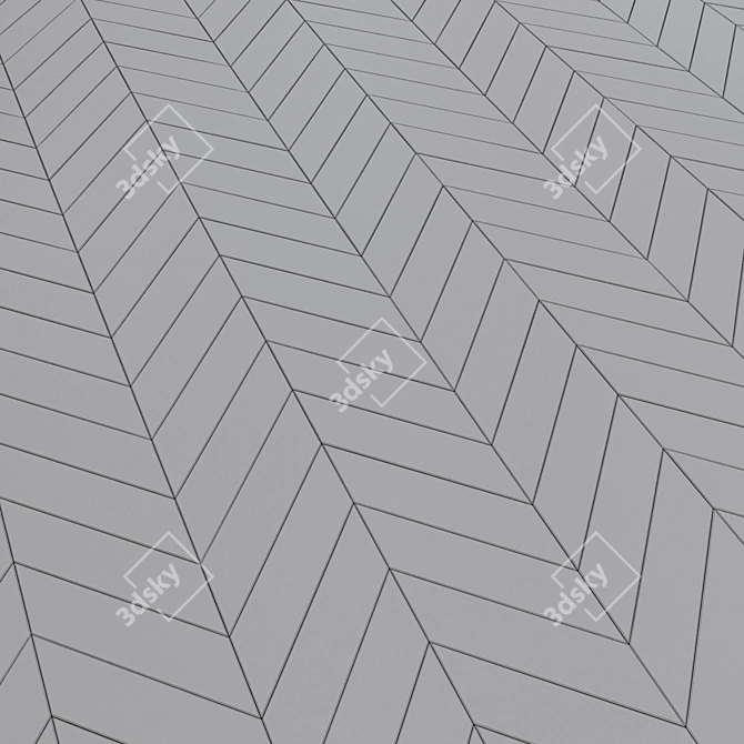 Parquet No. 5: Linear, Chevron, Herringbone 3D model image 5