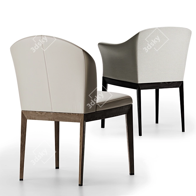 Giorgetti Normal Chair: Timeless Elegance. 3D model image 2